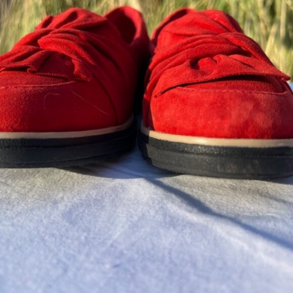 Clarks Sharon Dasher Red Suede Loafer. 9.5W - Picture 6 of 6